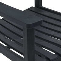 Sodo Supamasis Krėslas Juodas 65x84x114 cm HDPE - Namų Idėja