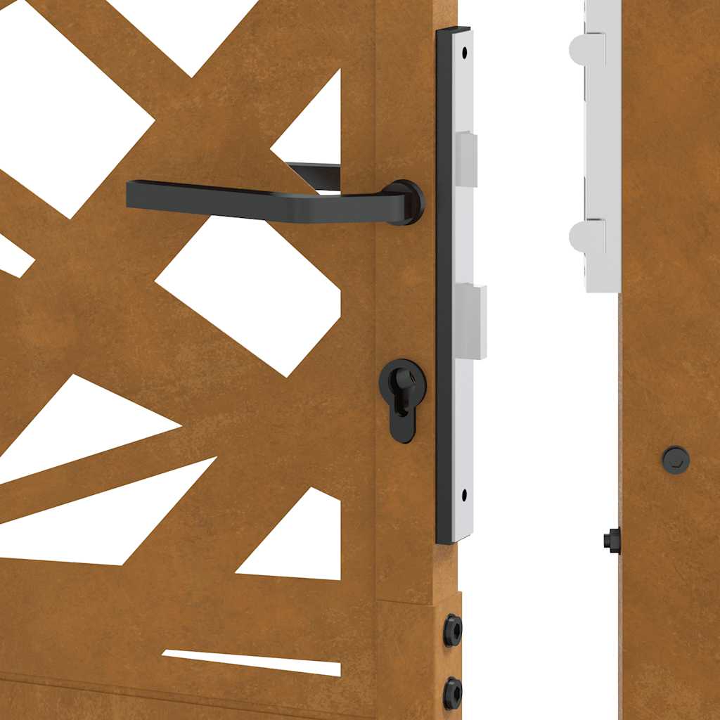 sodo vartai 105x105 cm atmosferos poveikiui atsparaus plieno - Namų Idėja