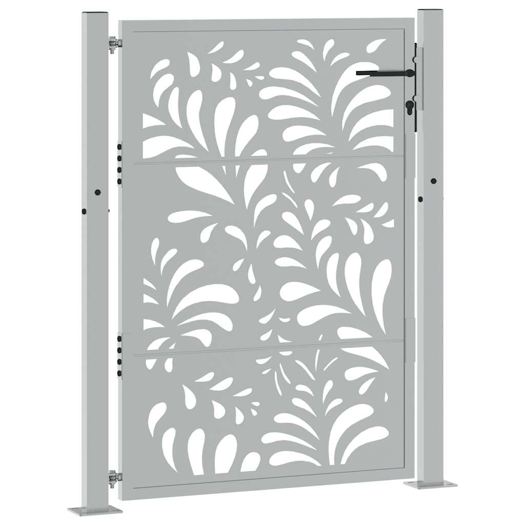 sodo vartai 105x130cm atmosferos poveikio plieno bangų dizainas - Namų Idėja