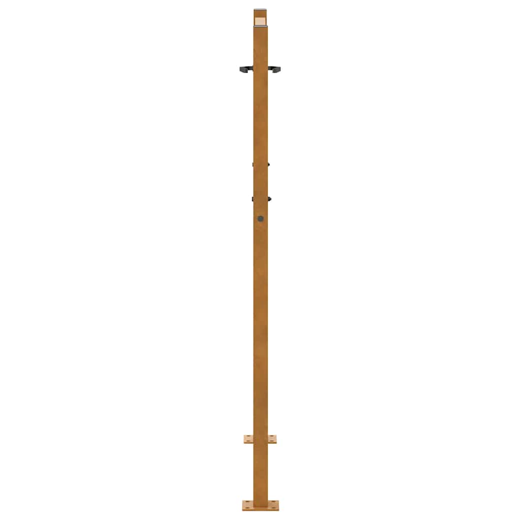 sodo vartai 105x130cm atmosferos poveikio plieno bangų dizainas - Namų Idėja