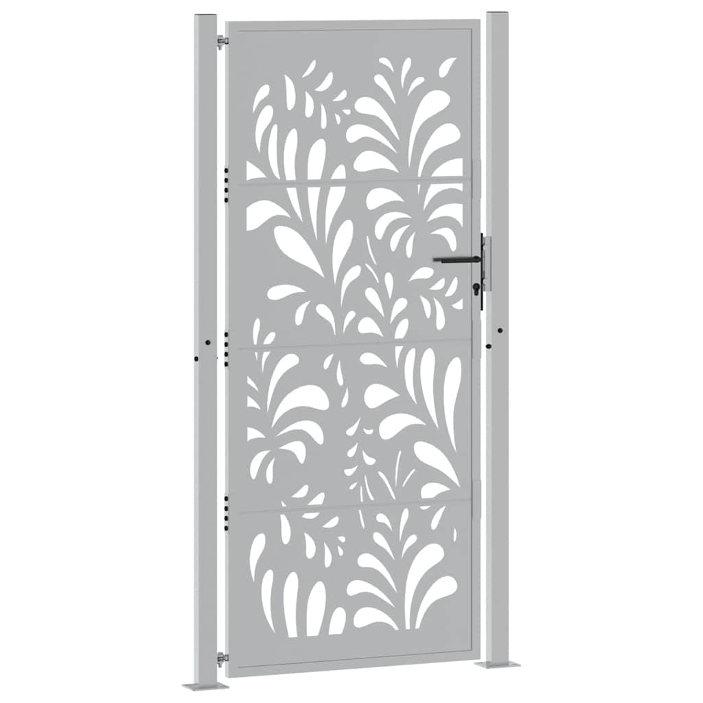 sodo vartai 105x205cm atmosferos poveikio plieno bangų dizainas - Namų Idėja