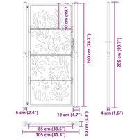 sodo vartai 105x205cm atmosferos poveikio plieno bangų dizainas - Namų Idėja