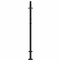 sodo vartai juodi 105x130 cm plieno kryžiaus dizainas - Namų Idėja