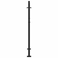 sodo vartai juodi 105x130 cm plieno lapų dizainas - Namų Idėja