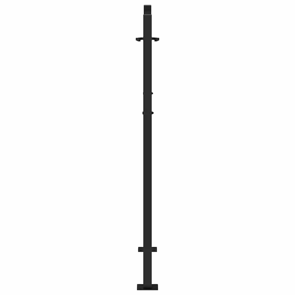 sodo vartai juodi 105x130 cm plieno liepsnos dizainas - Namų Idėja