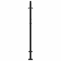 sodo vartai juodi 105x130 cm plieno liepsnos dizainas - Namų Idėja