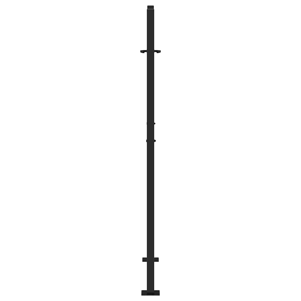 sodo vartai juodi 105x155 cm plieno pėdsakų dizainas - Namų Idėja