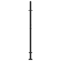 sodo vartai juodi 105x155 cm plieno pėdsakų dizainas - Namų Idėja