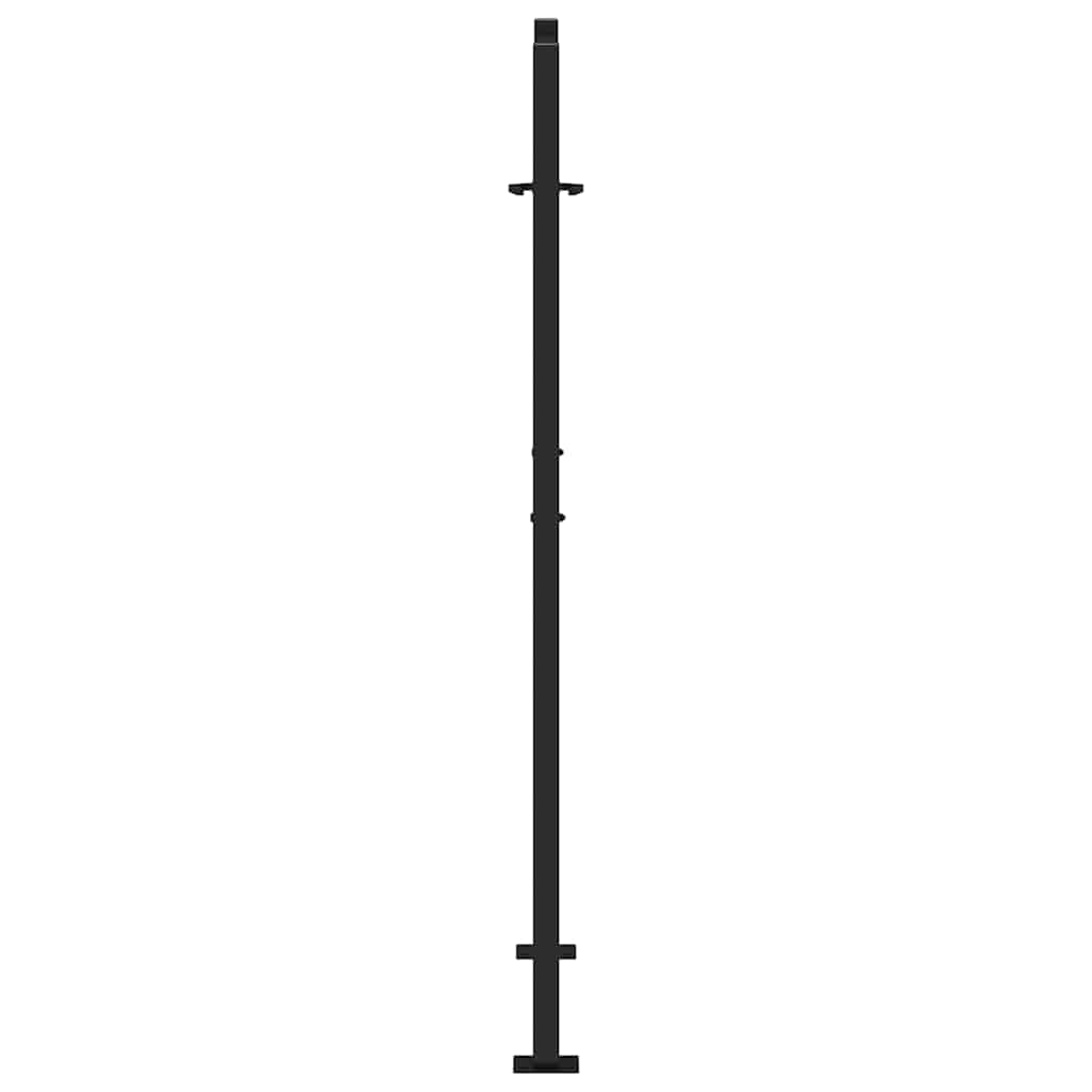 sodo vartai juodi 105x155 cm plieno šviesos dizainas - Namų Idėja