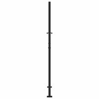 sodo vartai juodi 105x180 cm plieno liepsnos dizainas - Namų Idėja