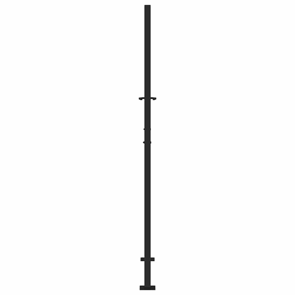 sodo vartai juodi 105x180 cm plieno pėdsakų dizainas - Namų Idėja