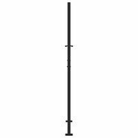 sodo vartai juodi 105x180 cm plieno pėdsakų dizainas - Namų Idėja