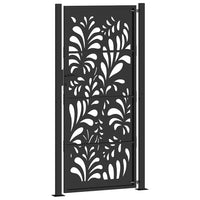 sodo vartai juodi 105x205 cm plieno bangos dizainas - Namų Idėja