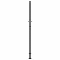 sodo vartai juodi 105x205 cm plieno bangos dizainas - Namų Idėja