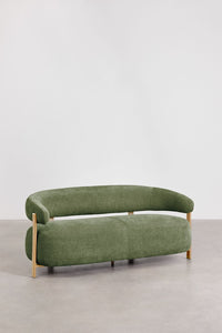 Dvivietė sofa DZOLI jaukiame svetainės interjere