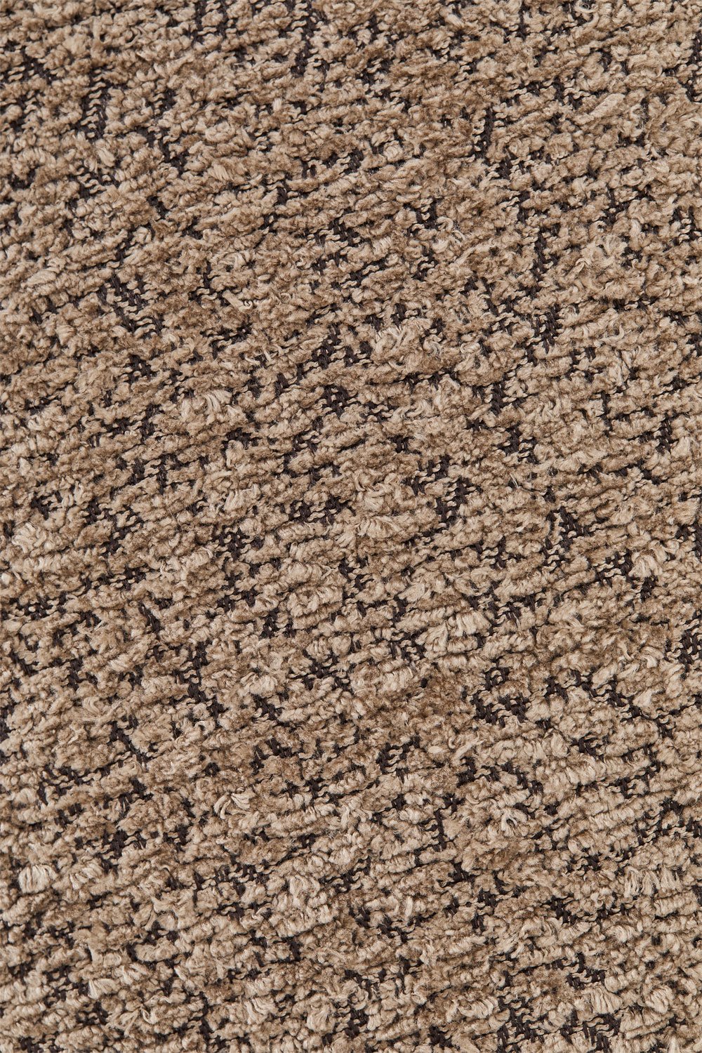 Trivietė sofa ERICK iš boucle audinio, šokolado