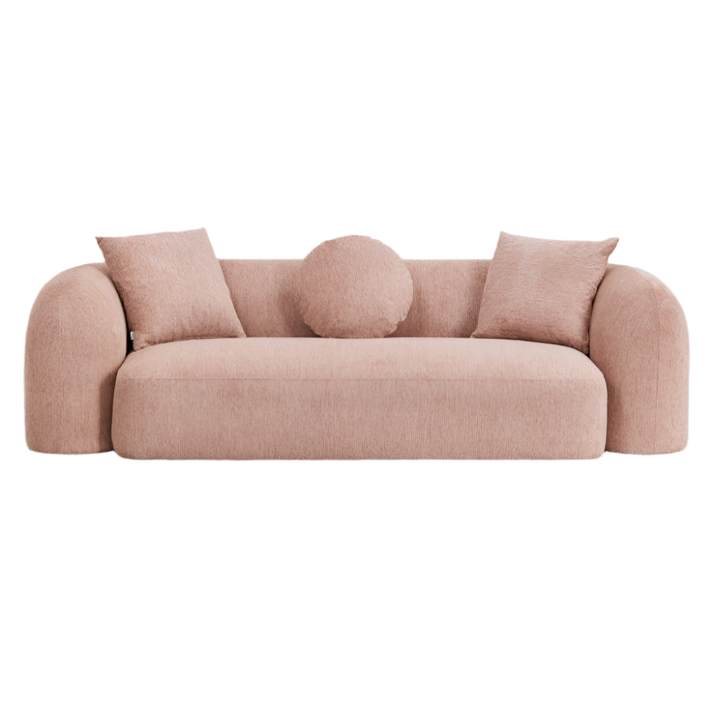 Trivietė sofa LUCIA, rausva