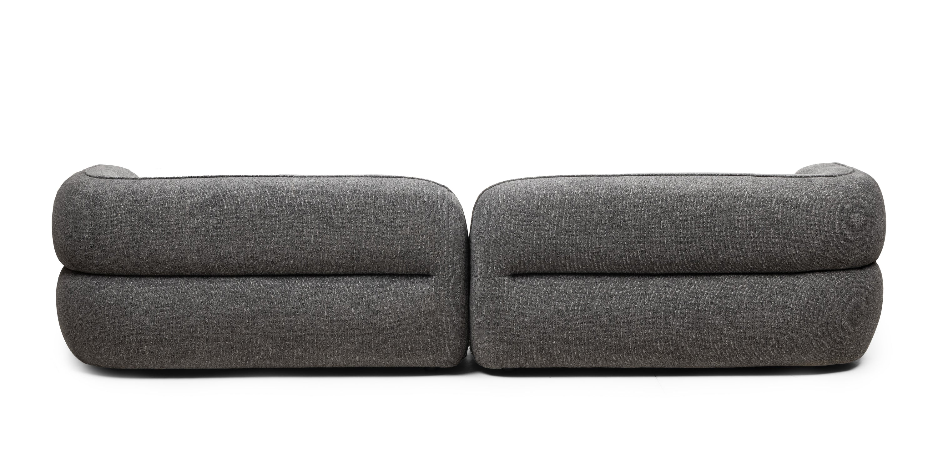 Keturvietė sofa MALDON, šenilis, pilka