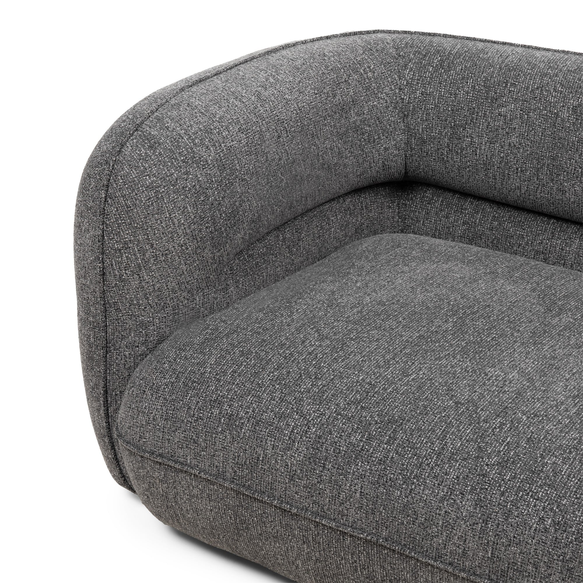 Keturvietė sofa MALDON, šenilis, pilka