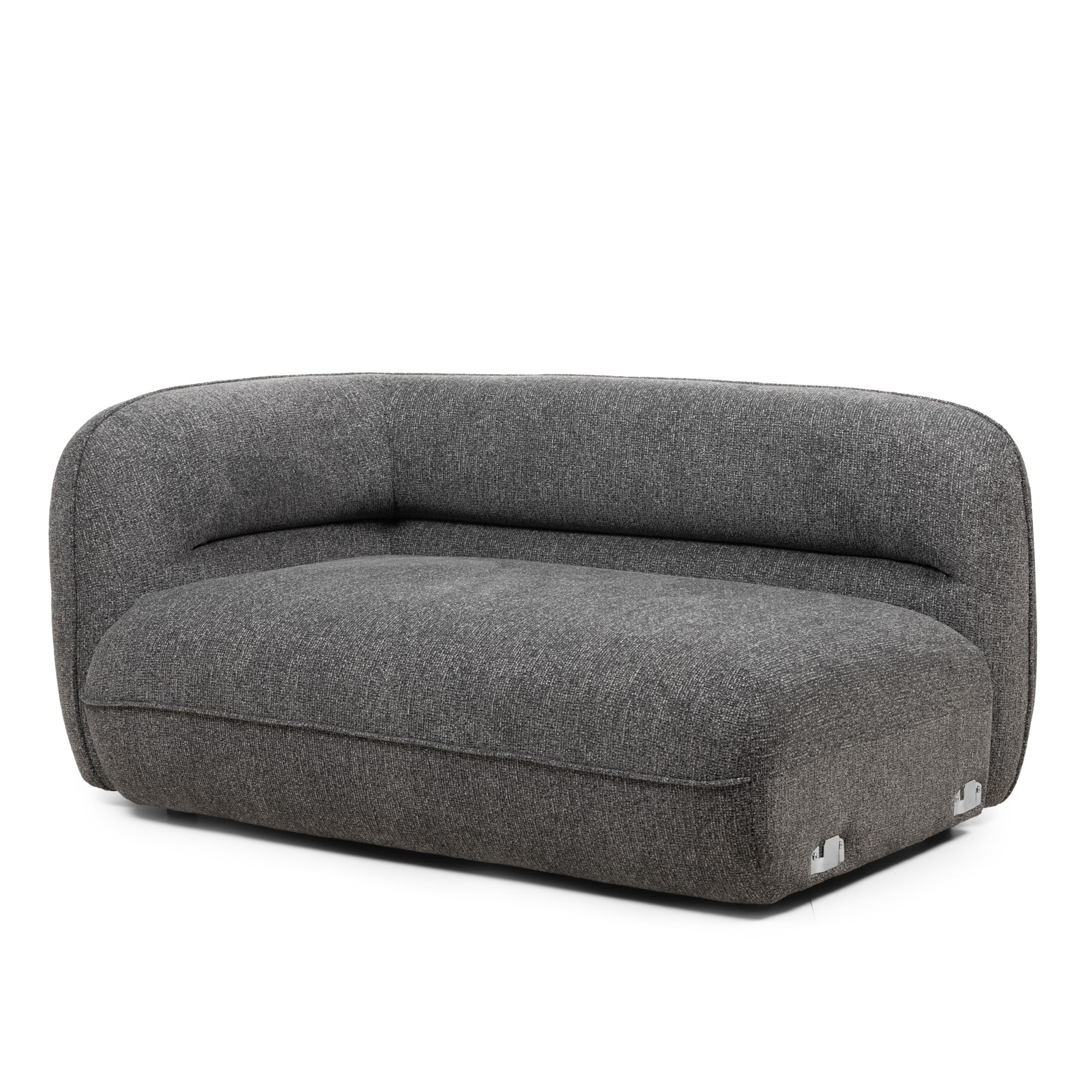 Keturvietė sofa MALDON, šenilis, pilka