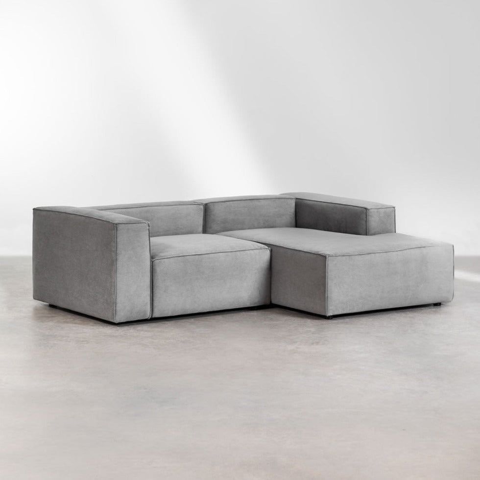 Kampinė sofa ALMA, dešinė pusė, šviesiai pilka spalva