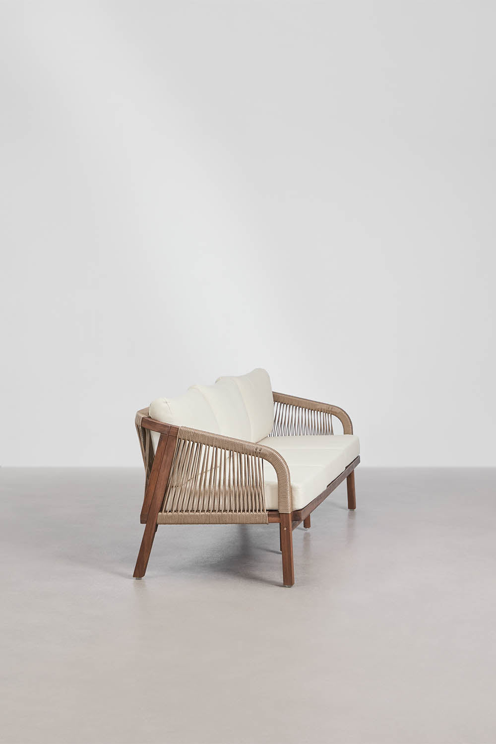 Sofa DEXTER, trivietė, balta (1 var.)