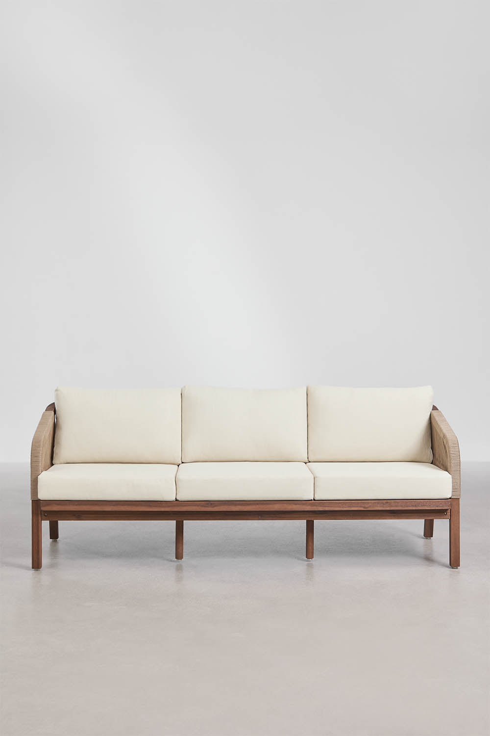 Sofa DEXTER, trivietė, balta (1 var.)
