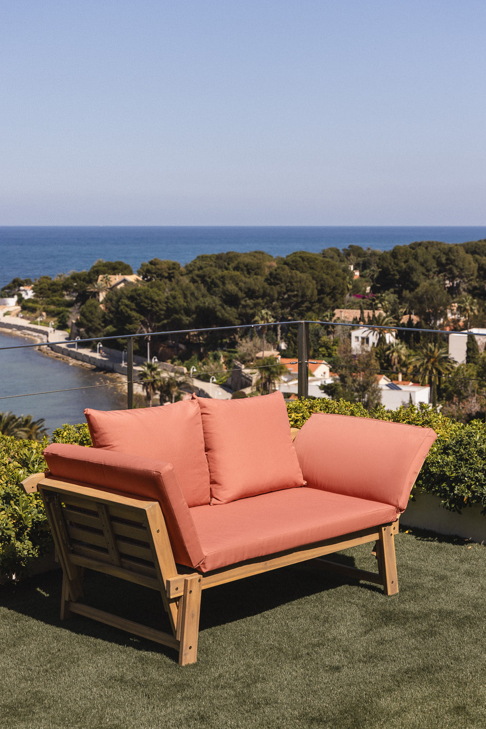 Sofa DIVANO, terracotta red