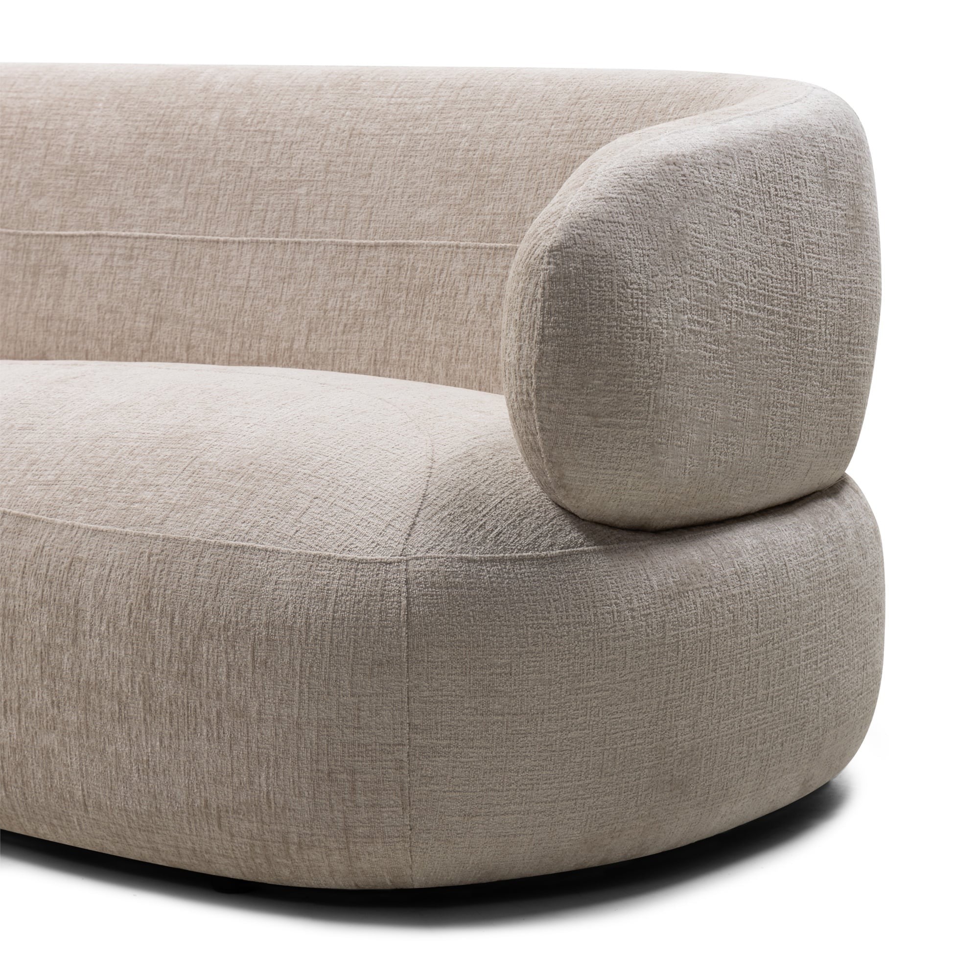 ZILINE sofa, chenille, light beige
