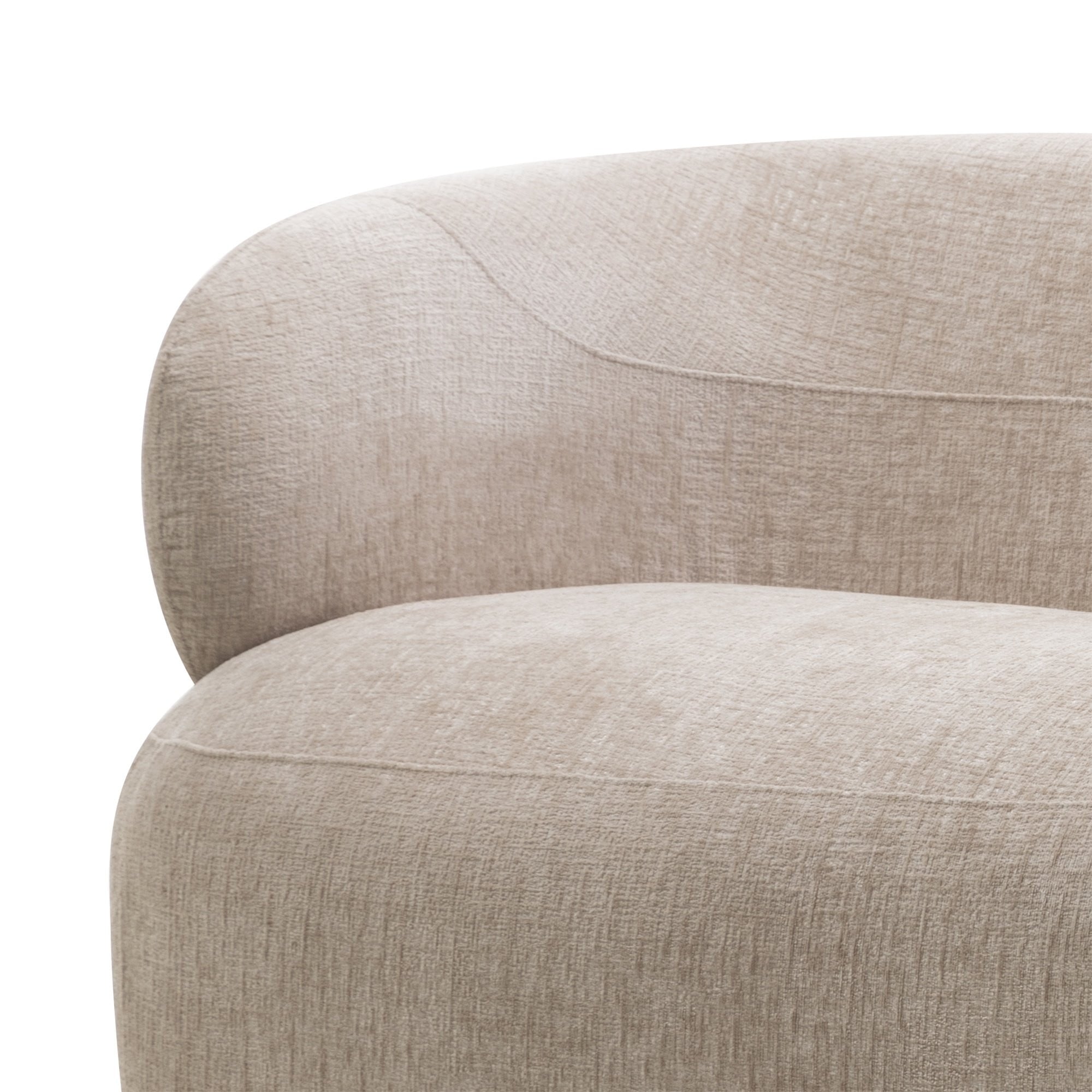 ZILINE sofa, chenille, light beige