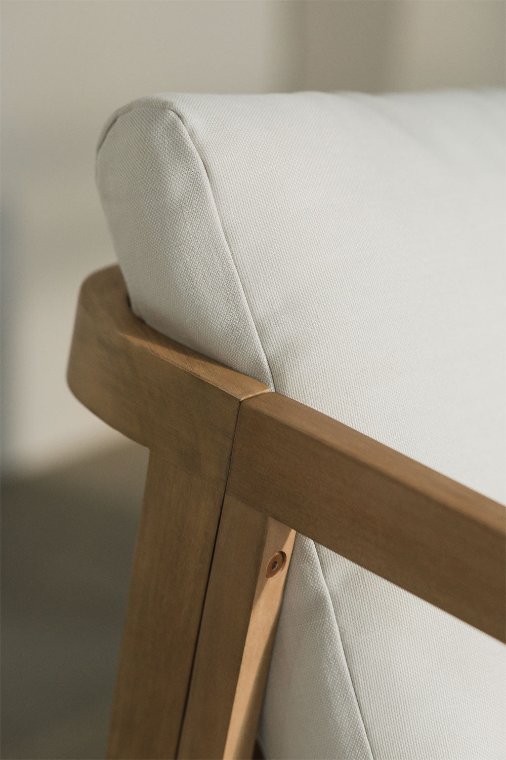 Sofa KAROLINA, 2 vietų, akacijos mediena, šviesiai ruda (1)