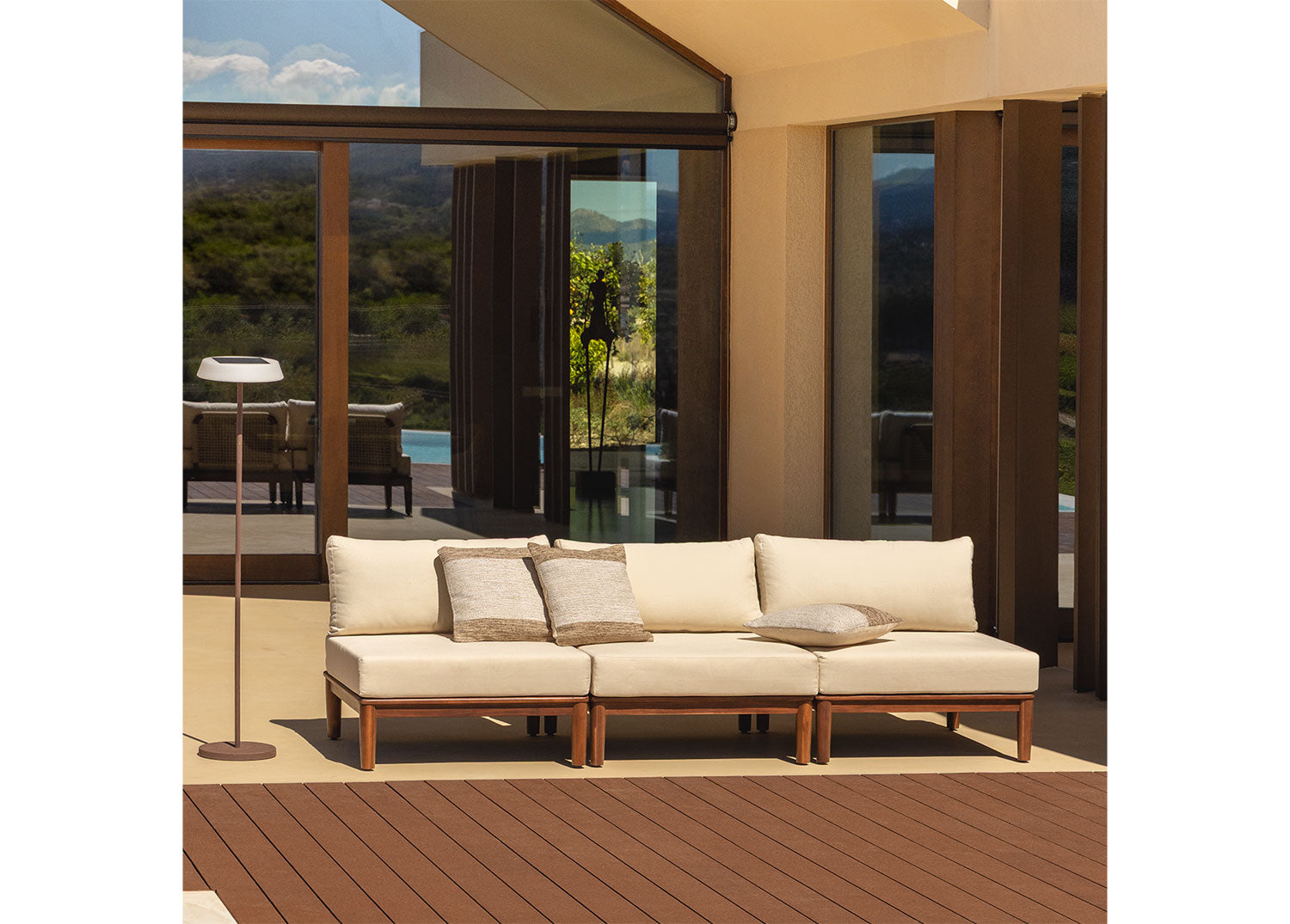 MODENA sofa, 3-seater, acacia