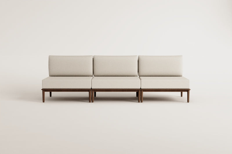 MODENA sofa, 3-seater, acacia