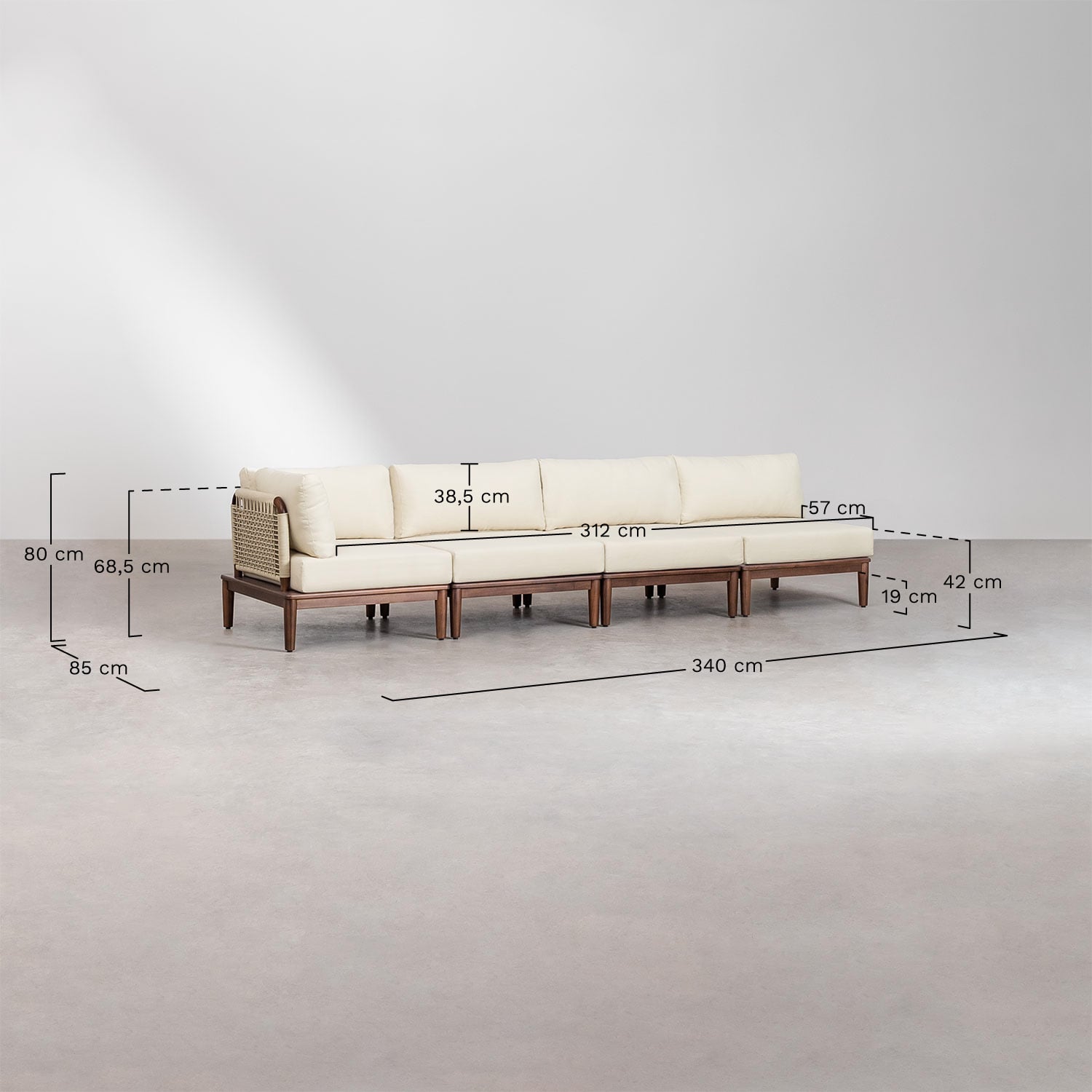 Sofa MODENA, 4 dalių