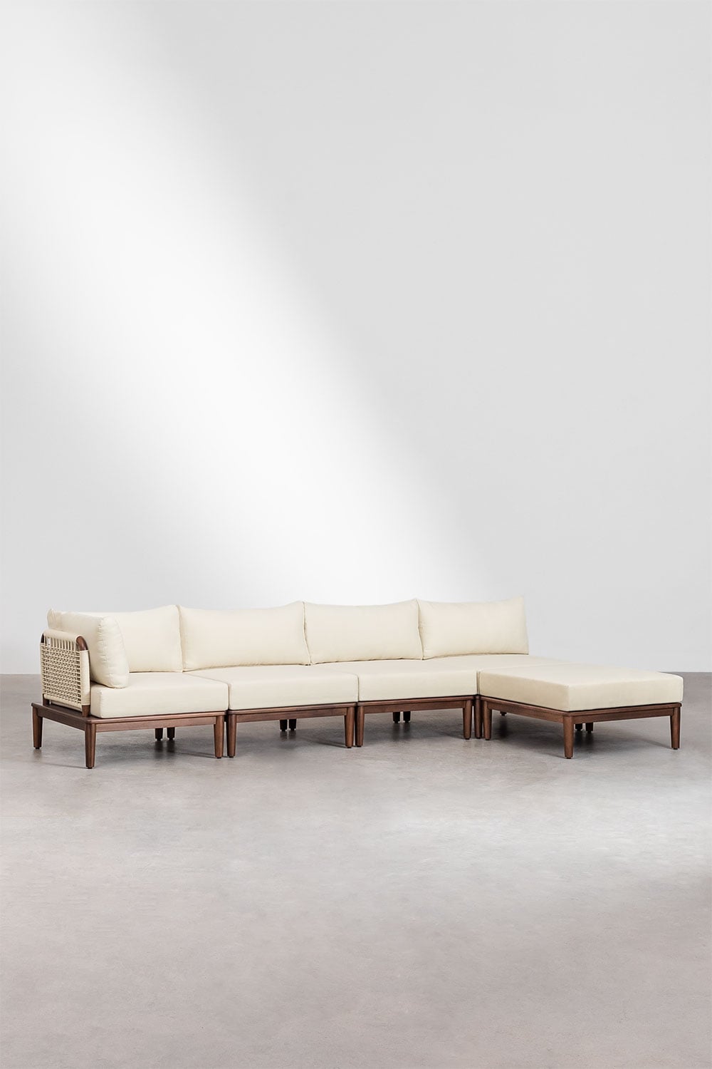 Sofa MODENA, 4 dalys su pufu