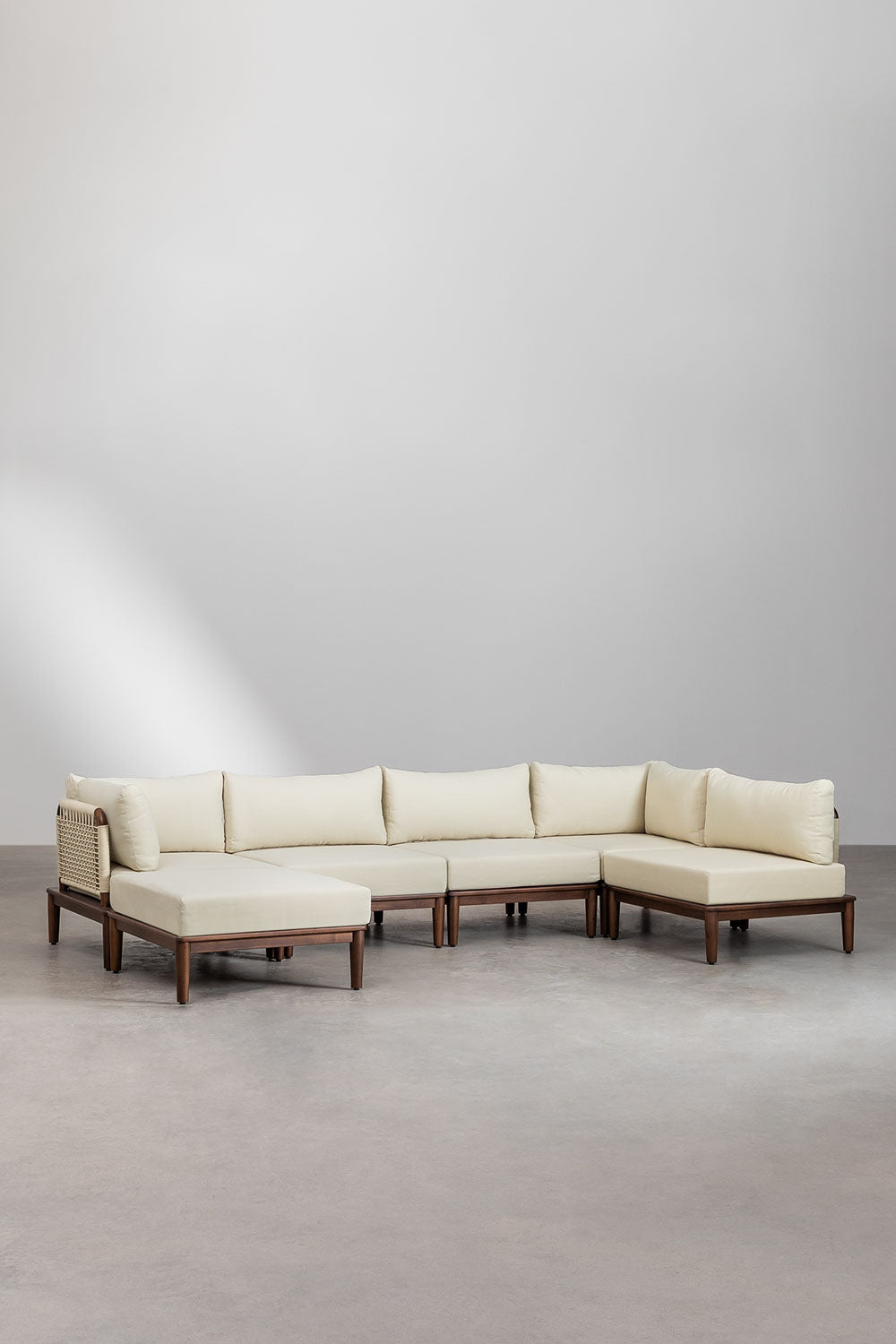 Sofa MODENA, 5 dalys su pufu