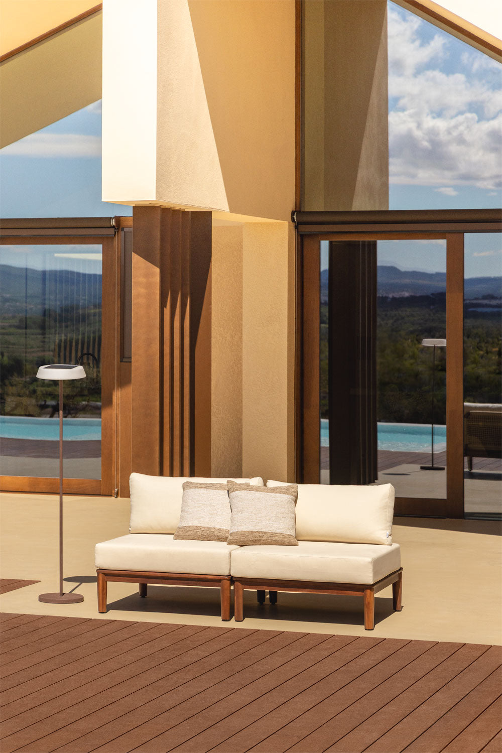 Sofa MODENA, two-seater, acacia