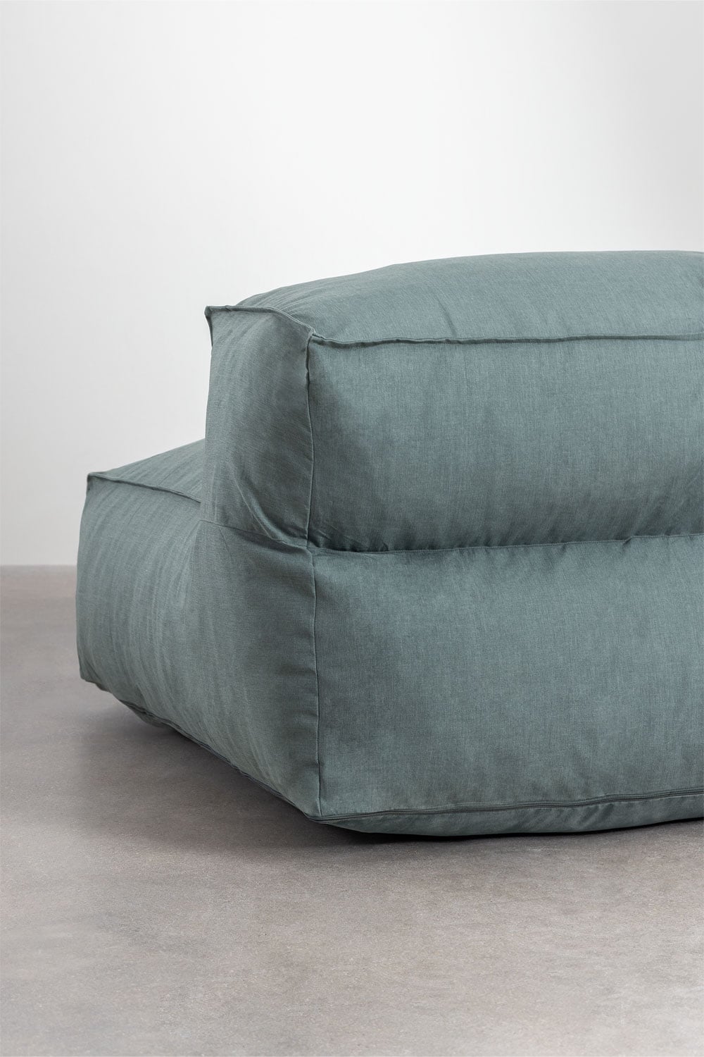 Modular outdoor sofa VELVA, 2-piece with chaise longue, green
