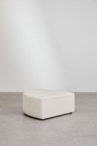 Modulinė sofa BORJANA su 2 trikampiais pufais – fragmento vaizdas