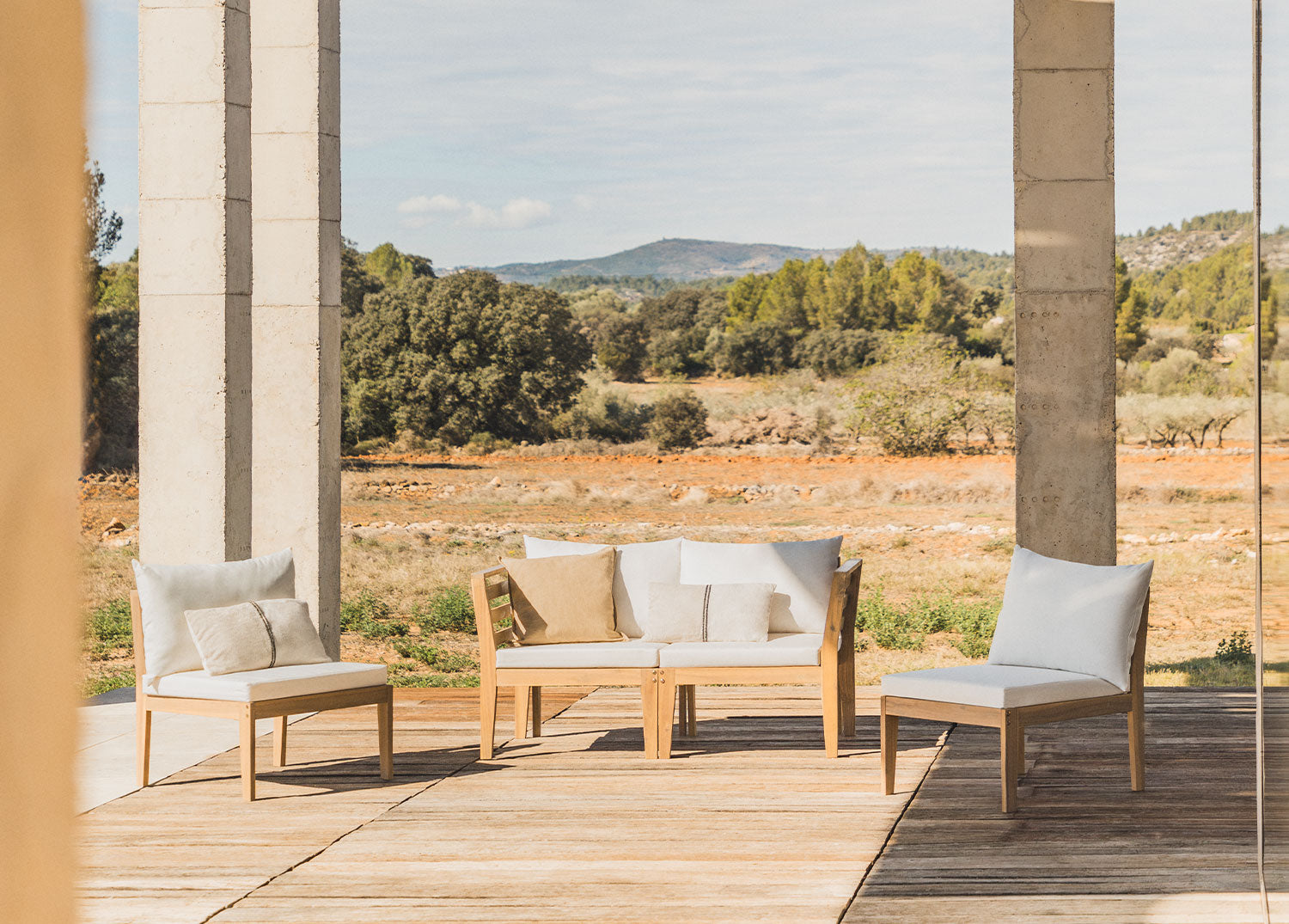 Sofa MODULO, 4 vietų su porankiais, balta