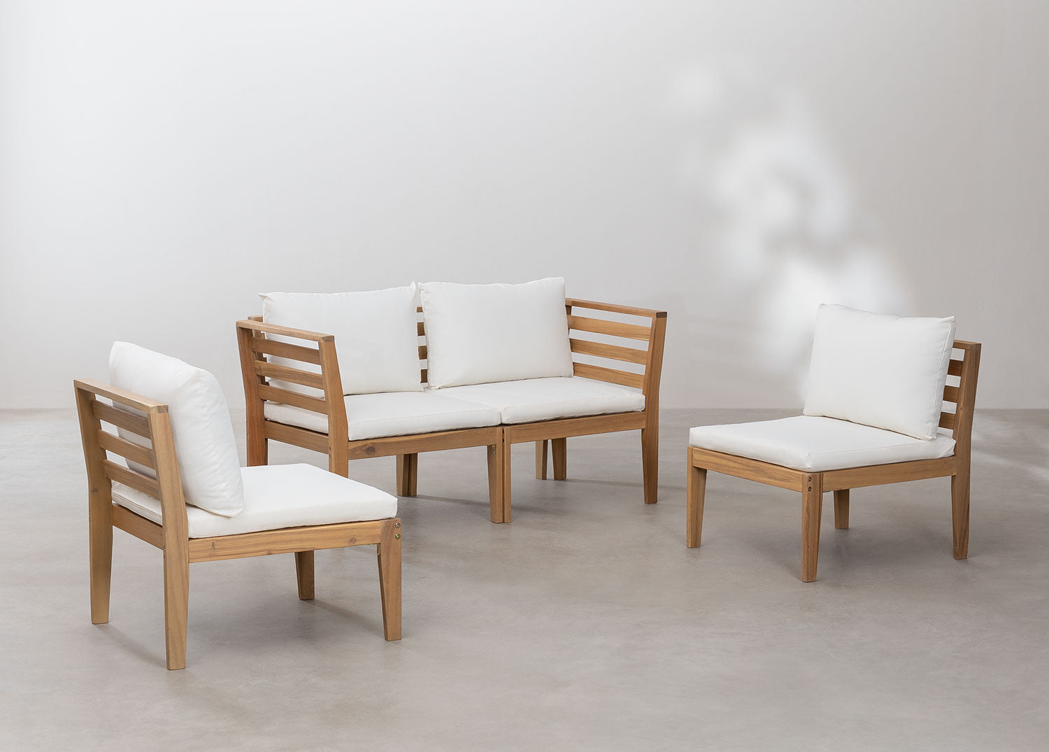 Sofa MODULO, 4 vietų su porankiais, balta