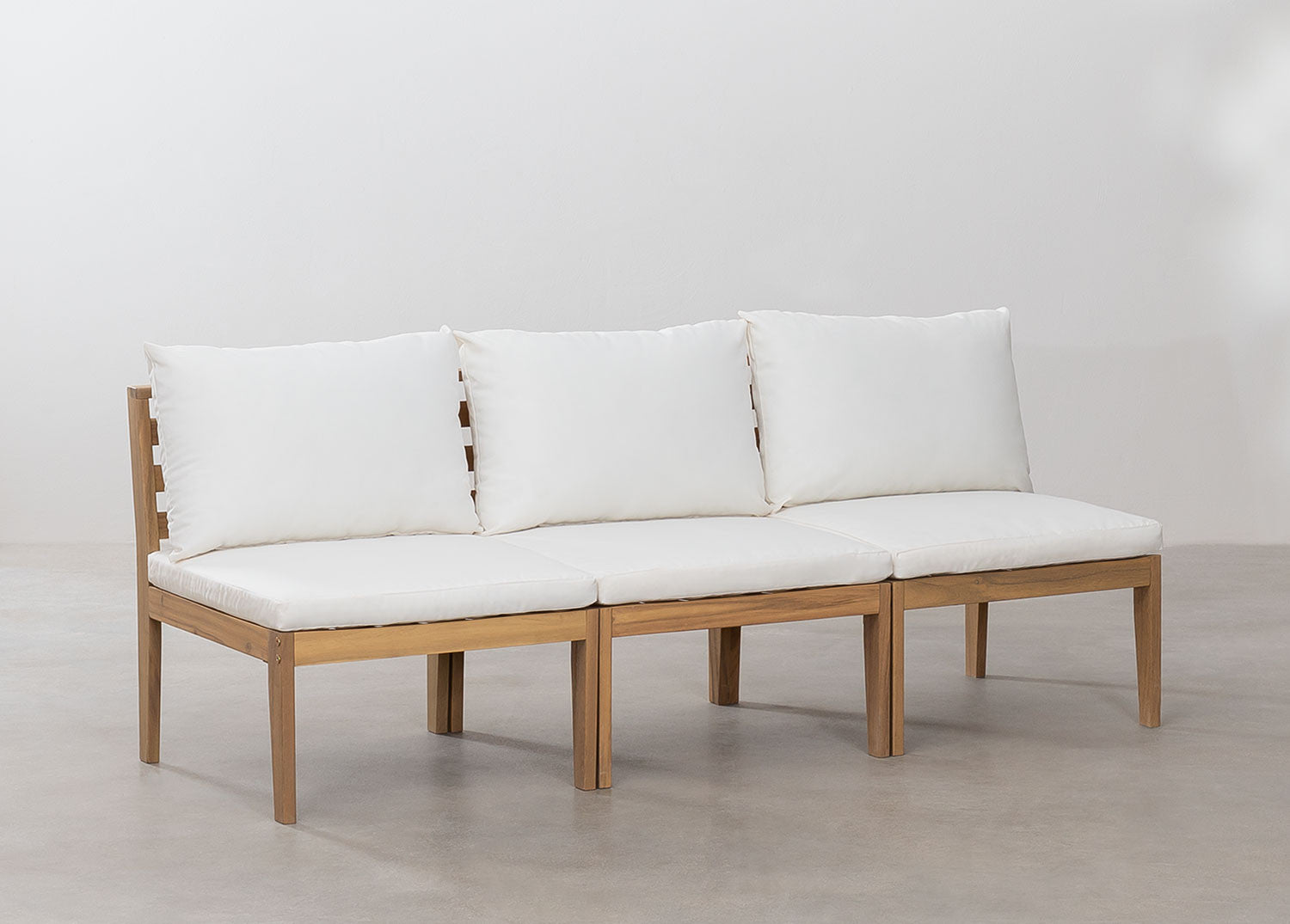 Sofa MODULO, trivietė, balta