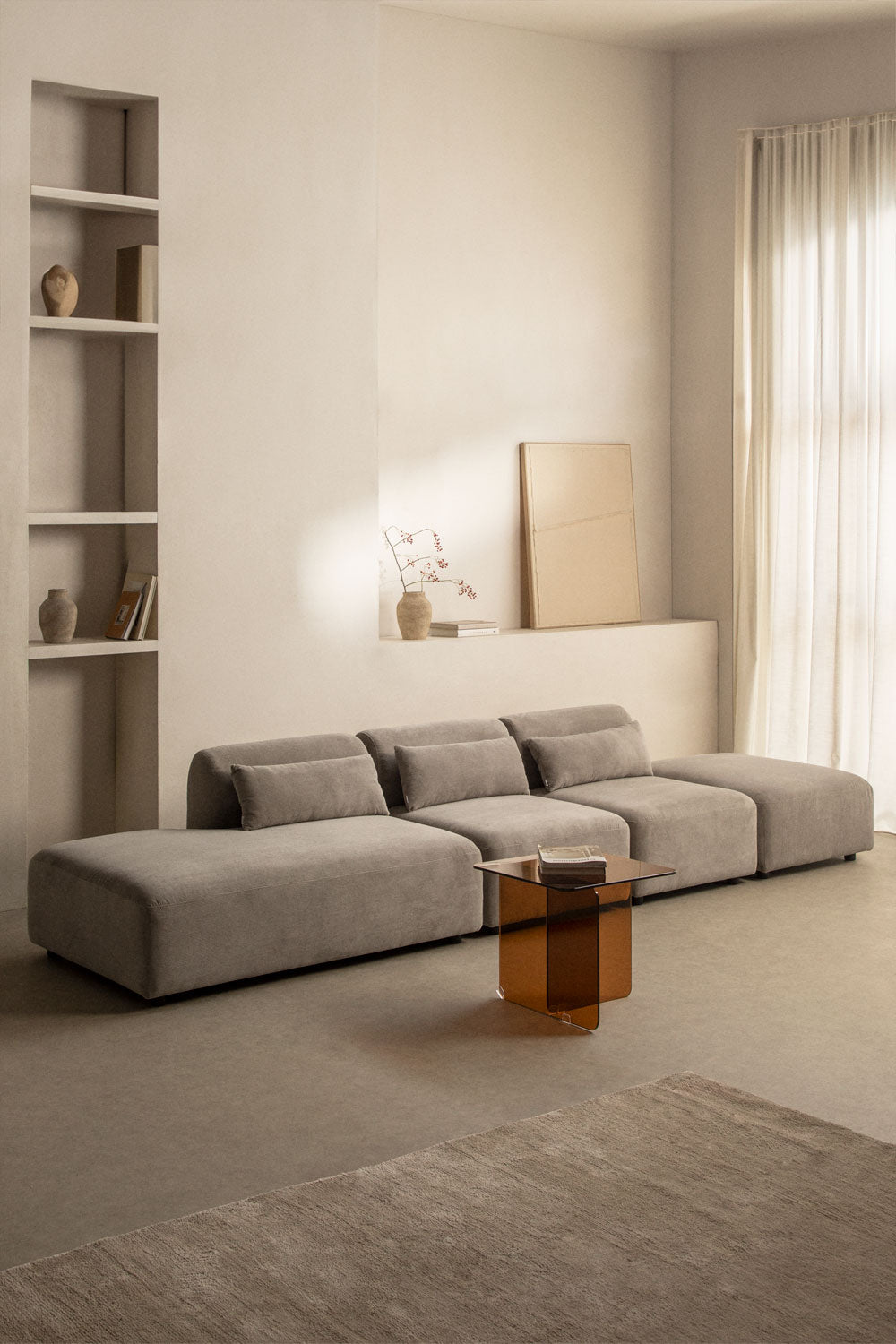 Modulinė sofa FOGLERA pilkas velvetas spalvos
