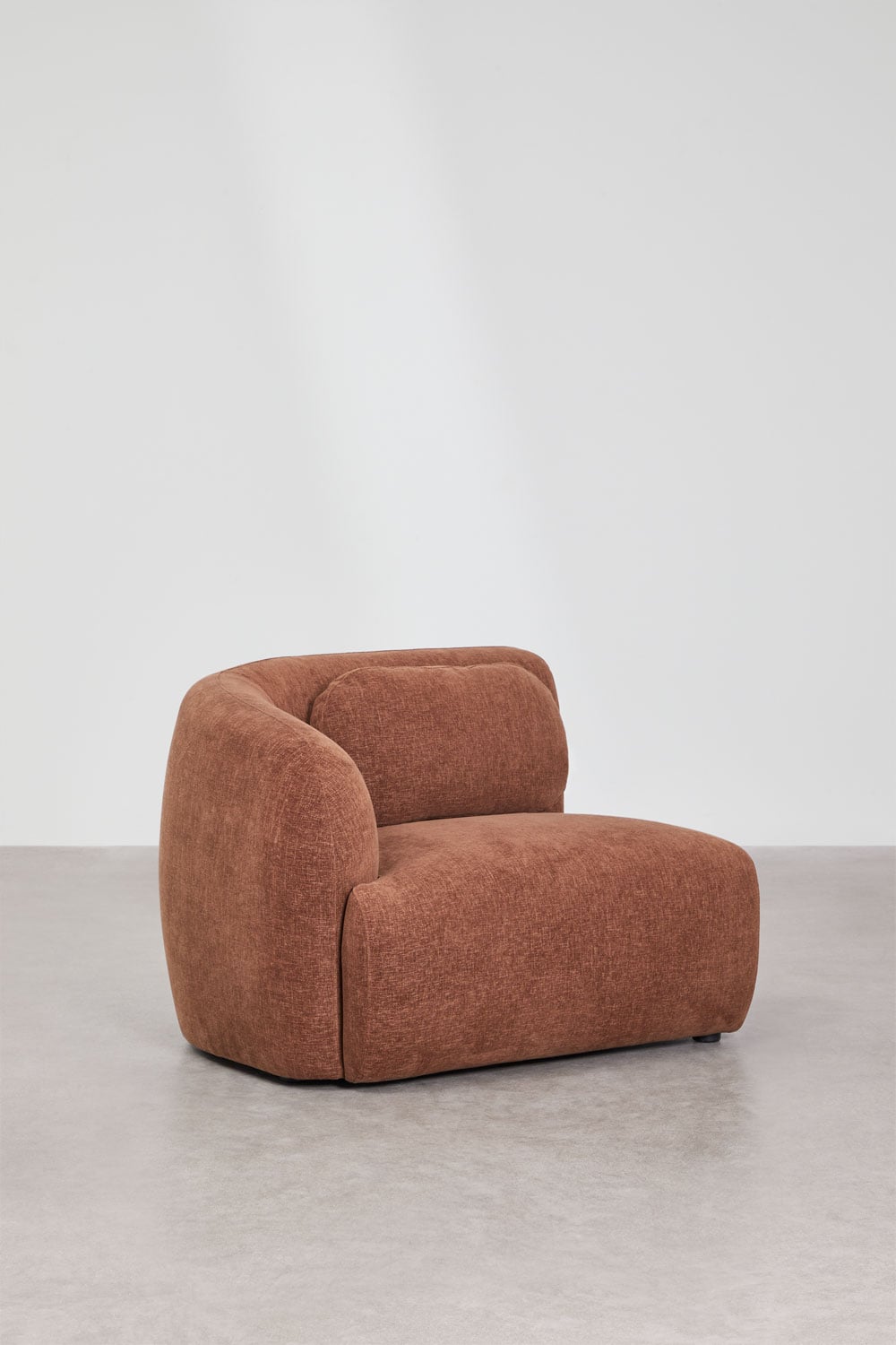 Modulinė sofa KOKETERA, rūdžių spalvos šenilas, 3 dalys, 278 cm vaizdas