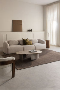 Modulinė sofa KOKETERA kreminis šenilas spalvos