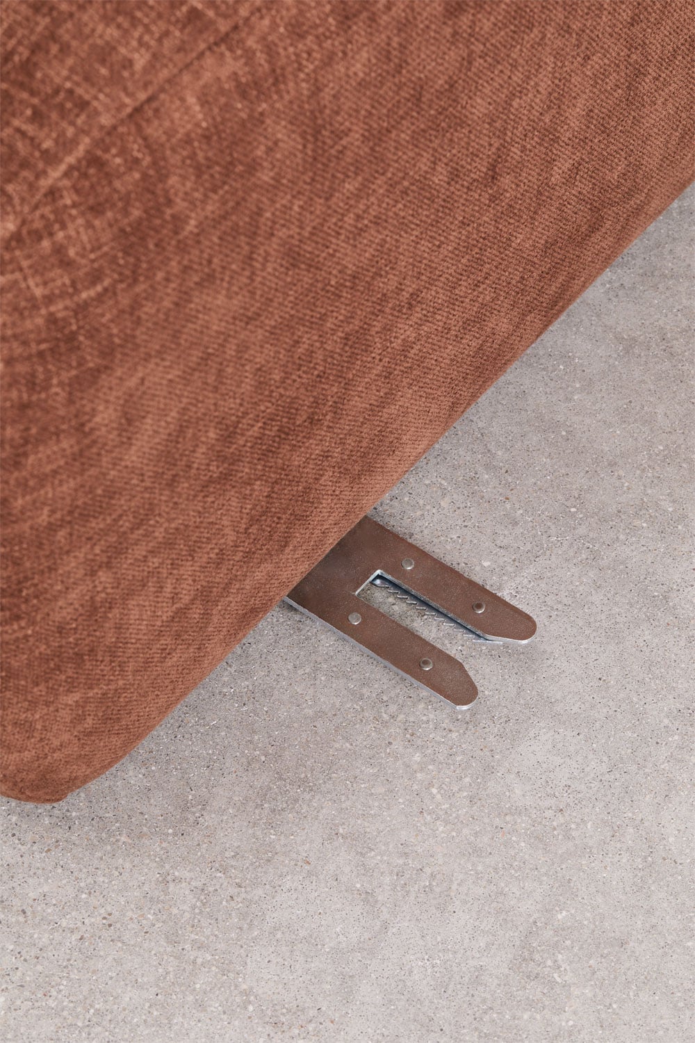 Modulinė sofa KOKETERA, rūdžių spalvos šenilas, 3 dalys, 278 cm vaizdas