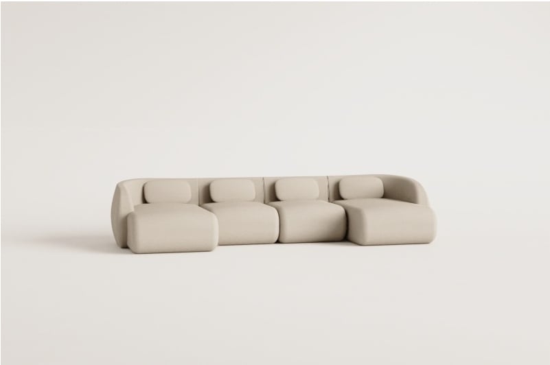 Modulinė sofa KOKETERA – kraštų apdailos detalė
