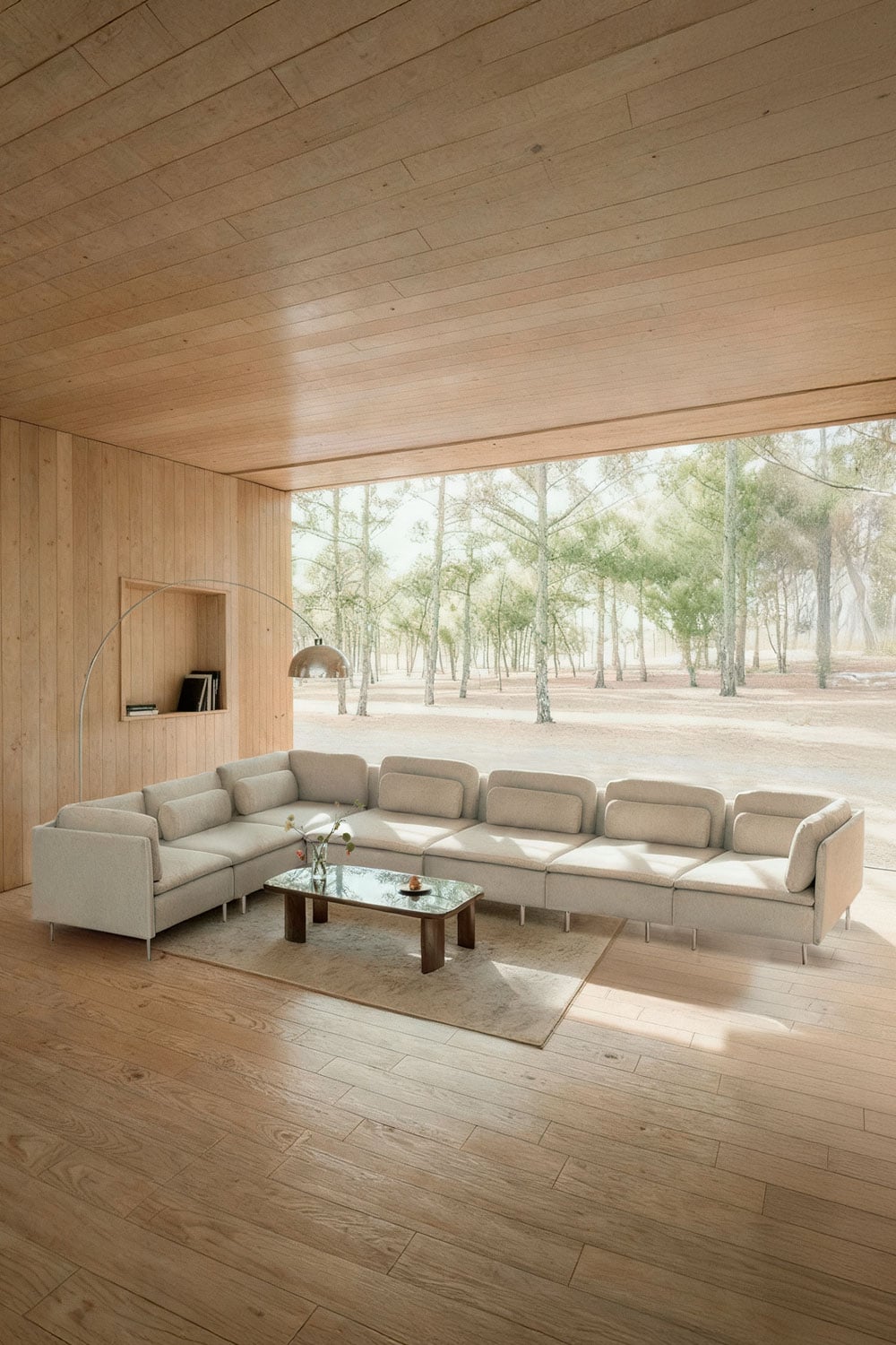 Kampinė sofa ORIOLA iš priekio