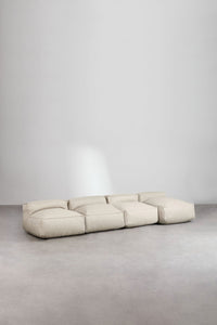 Modulinė sofa DOJANSA, kreminė audinys
