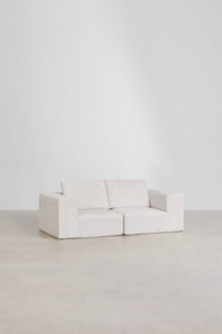 Modulinė sofa Norridge kojelės ir grindų vaizdas